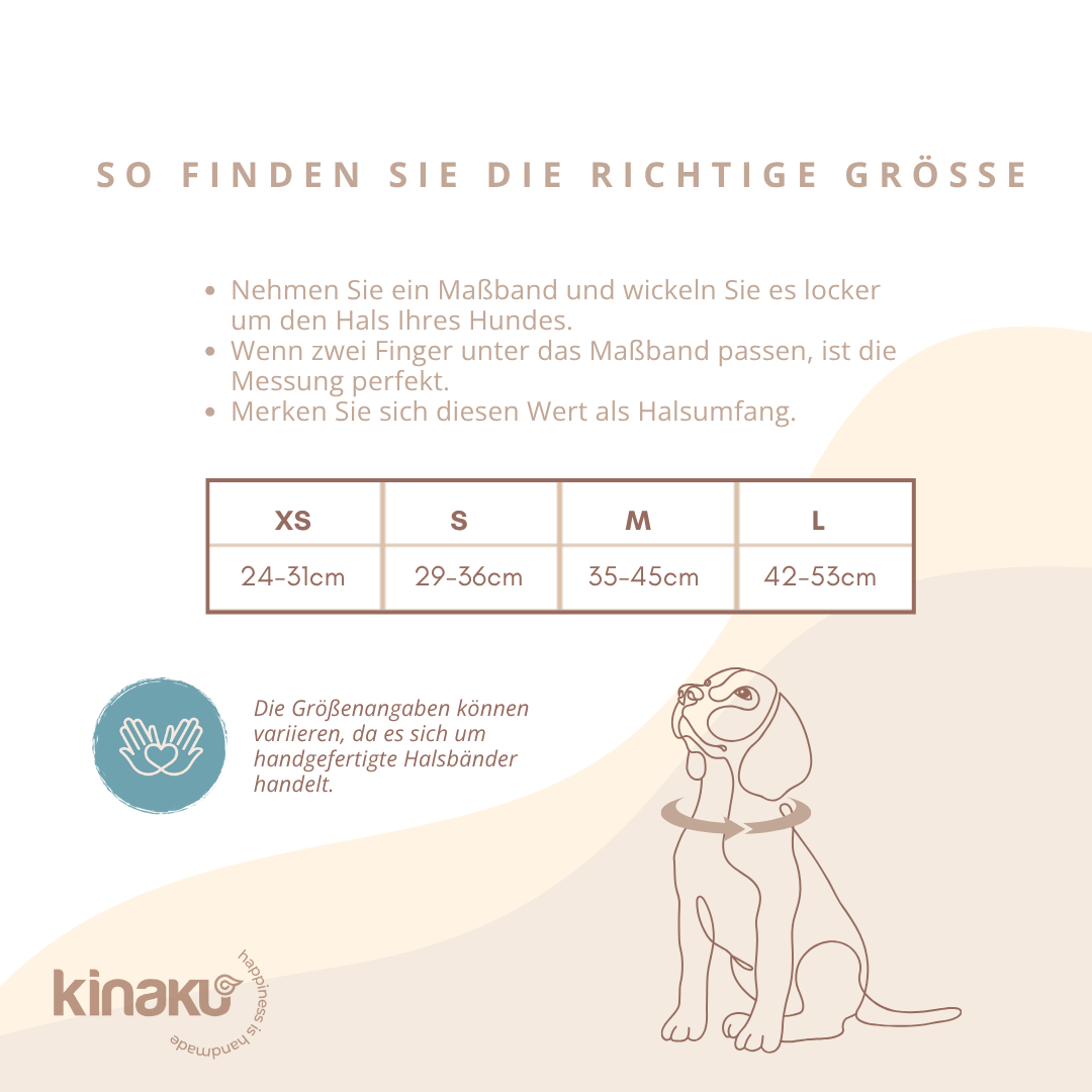 Kinakú Collier pour chien AMBAR XS