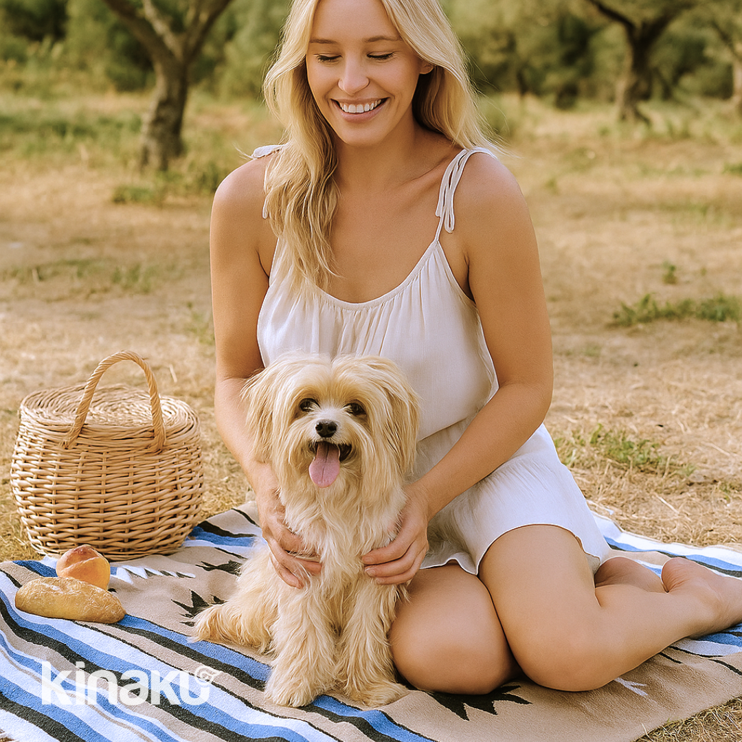 Kinakú Sarape Decke TOLUCA mit Tragegriff