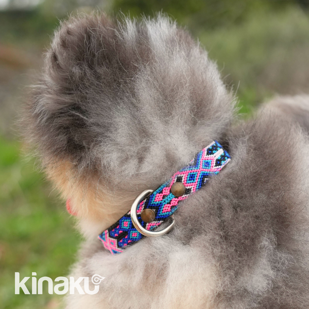 Kinakú Dog collar MAYAN SPIRIT XS assorted