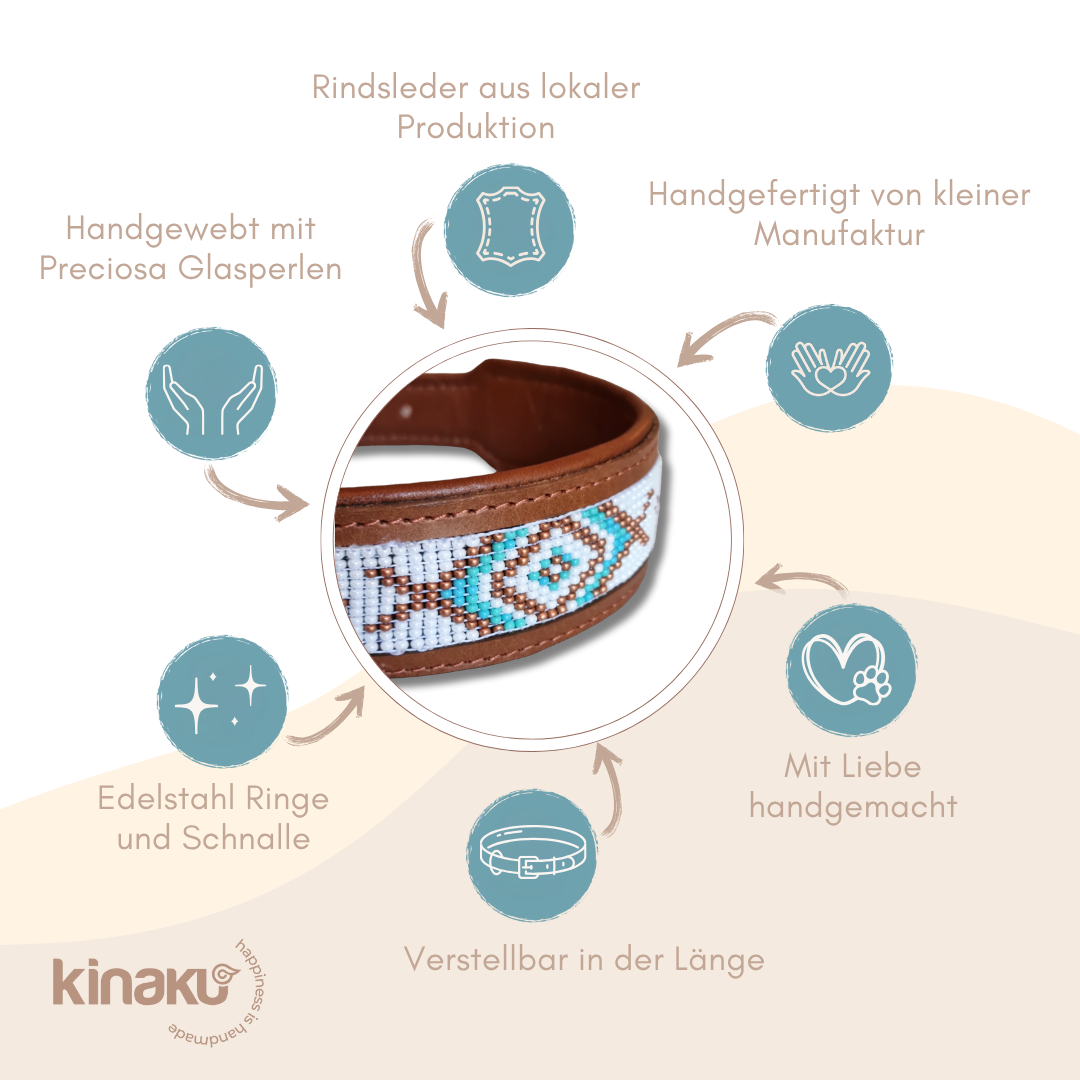 Kinakú Collier pour chien AMBAR XS