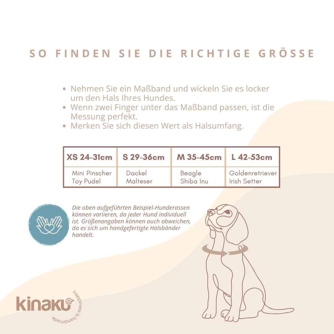 Kinakú Collier pour chien AMBAR XS