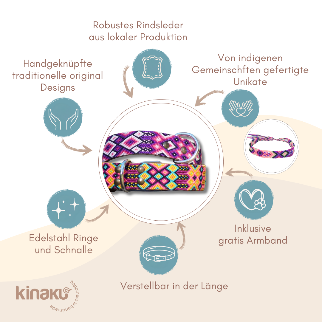 Kinakú Dog collar Tulum XS