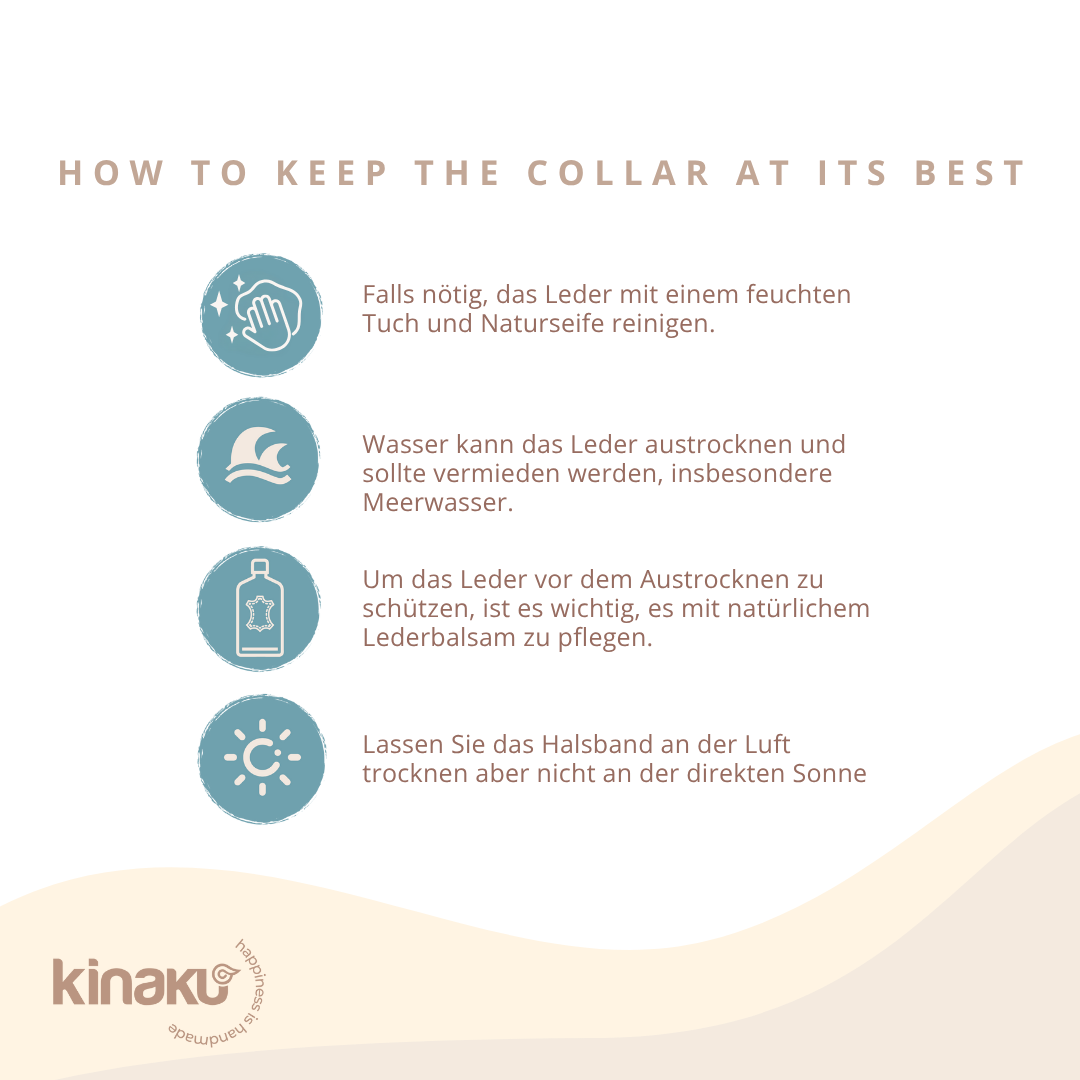 Kinakú Collier pour chien AMBAR XS