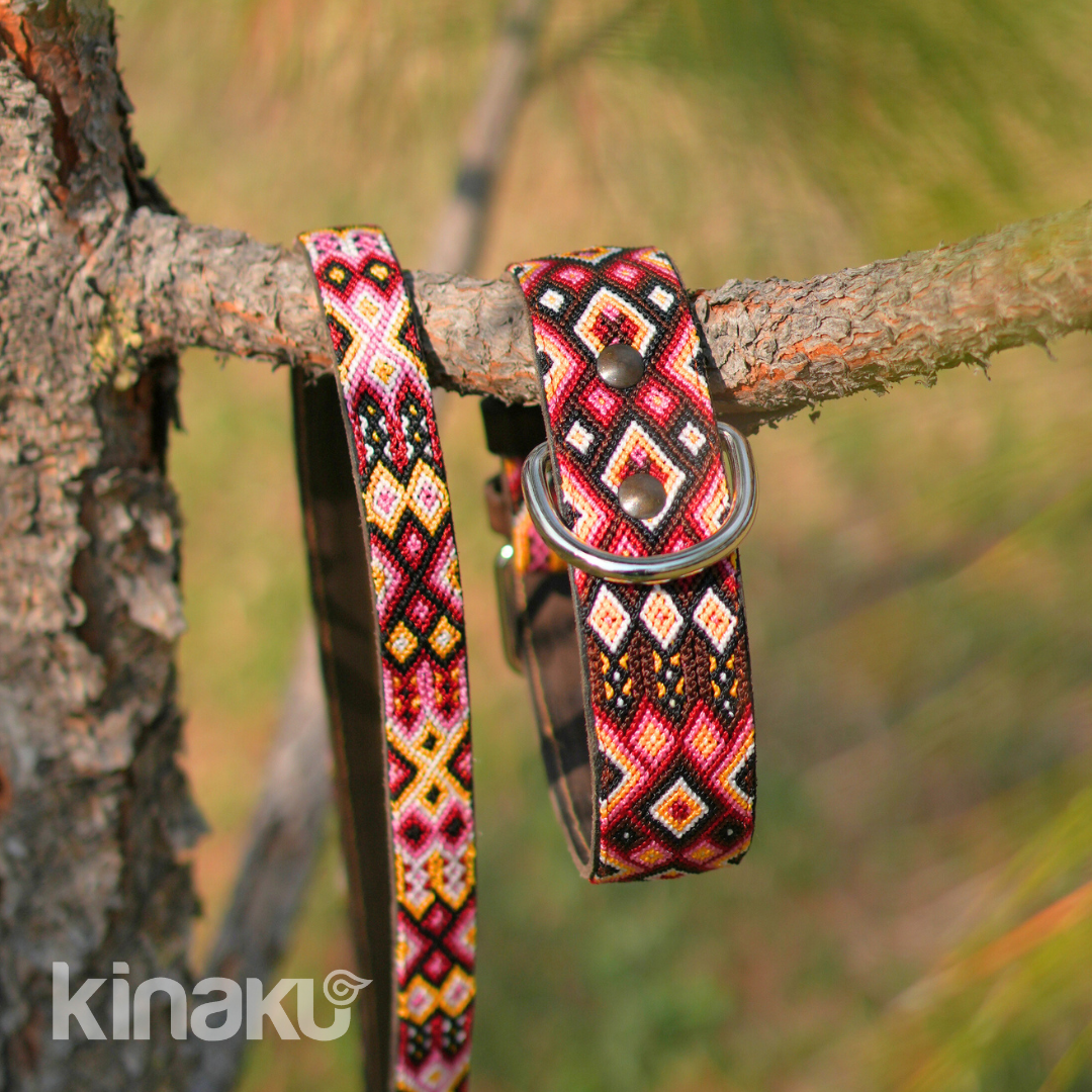 Kinakú Dog collar Celestun XS