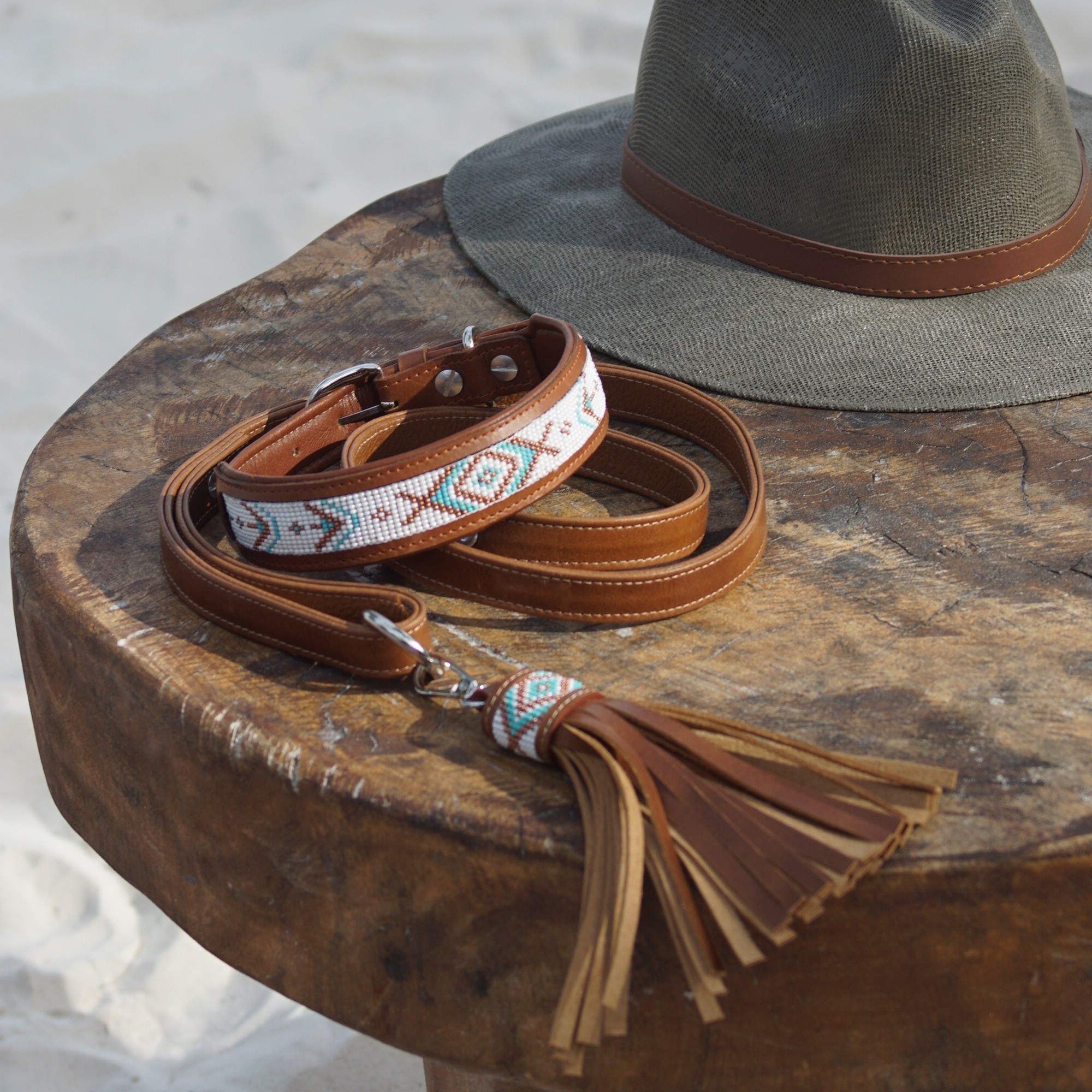 Kinakú Dog leash with Tassel CALAITA XS